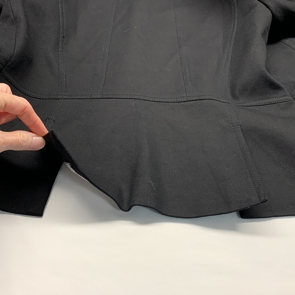 Talbots Black Button-Up Military Style Jacket - Picture 6 of 14